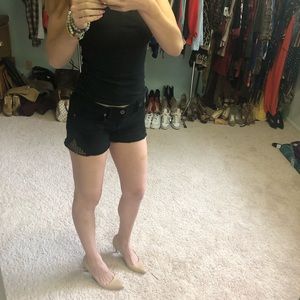Lucky brand black Malibu studded shorts